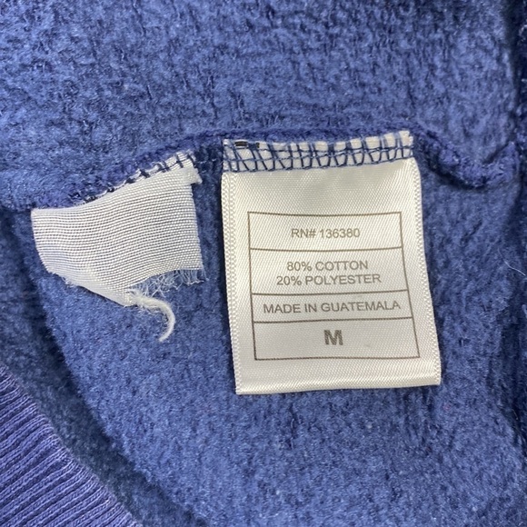 Vintage UW Eau Claire Bluegolds Blue Crewneck Sweatshirt Size Medium - Picture 5 of 6